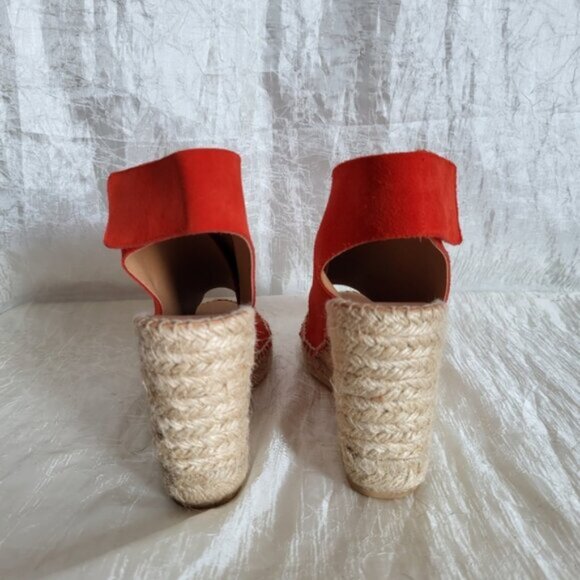 Maypol - Red  Leather Espadrilles  Shoes NWOT Women’s Sz 8 - Picture 9 of 14